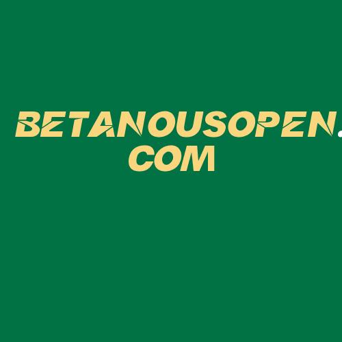 Logo da BETANOUSOPEN